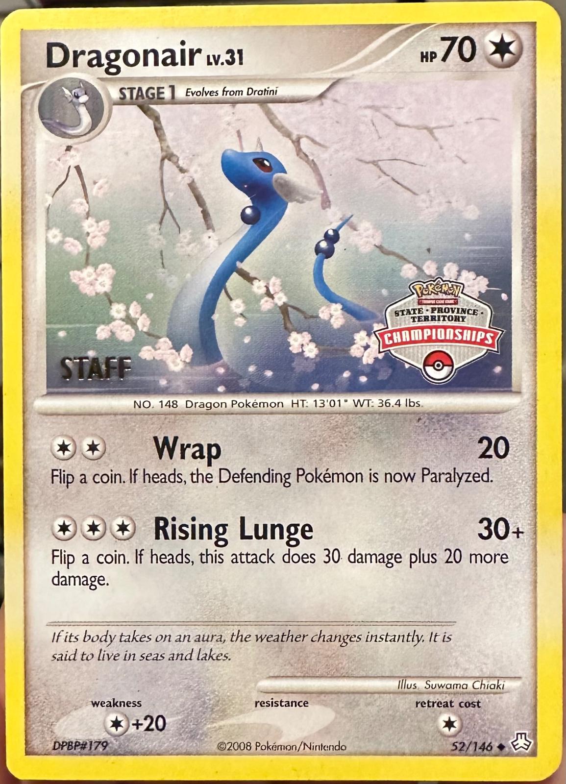 Legends Awakened Dragonair [Staff-Championships] Pokémon card